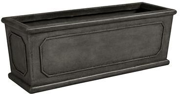 Rodin Rectangular Planter - Zinc, Large - Ballard Designs