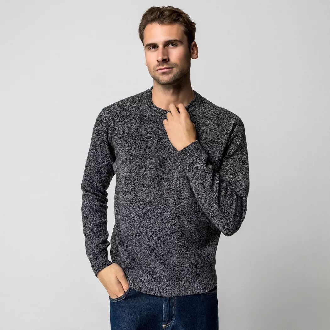 Manor Man - Pullover Lambswool, für Herren, Black, Größe XL