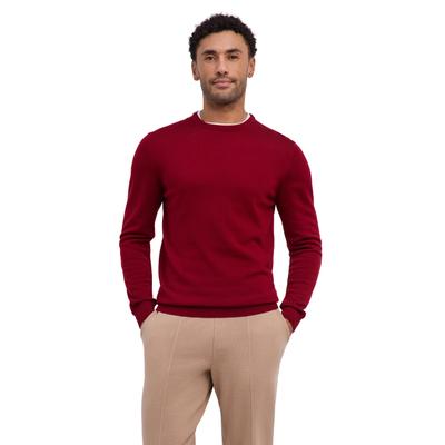 Strickpullover, Herren, Gr. L, rot velvet (8264), Pullover Strickpullover