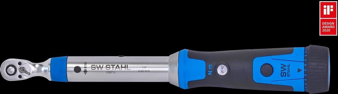 SW-Stahl momentsleutel 6,3 (1/4") met digitale display