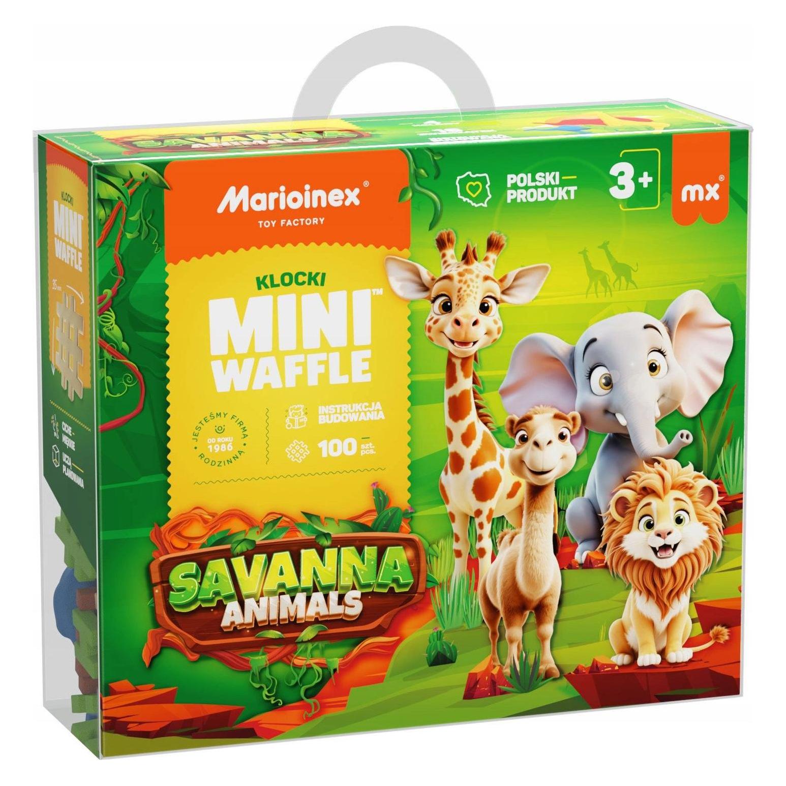 Marioinex Mini Waffel 100el Tiere Savanne (907085)