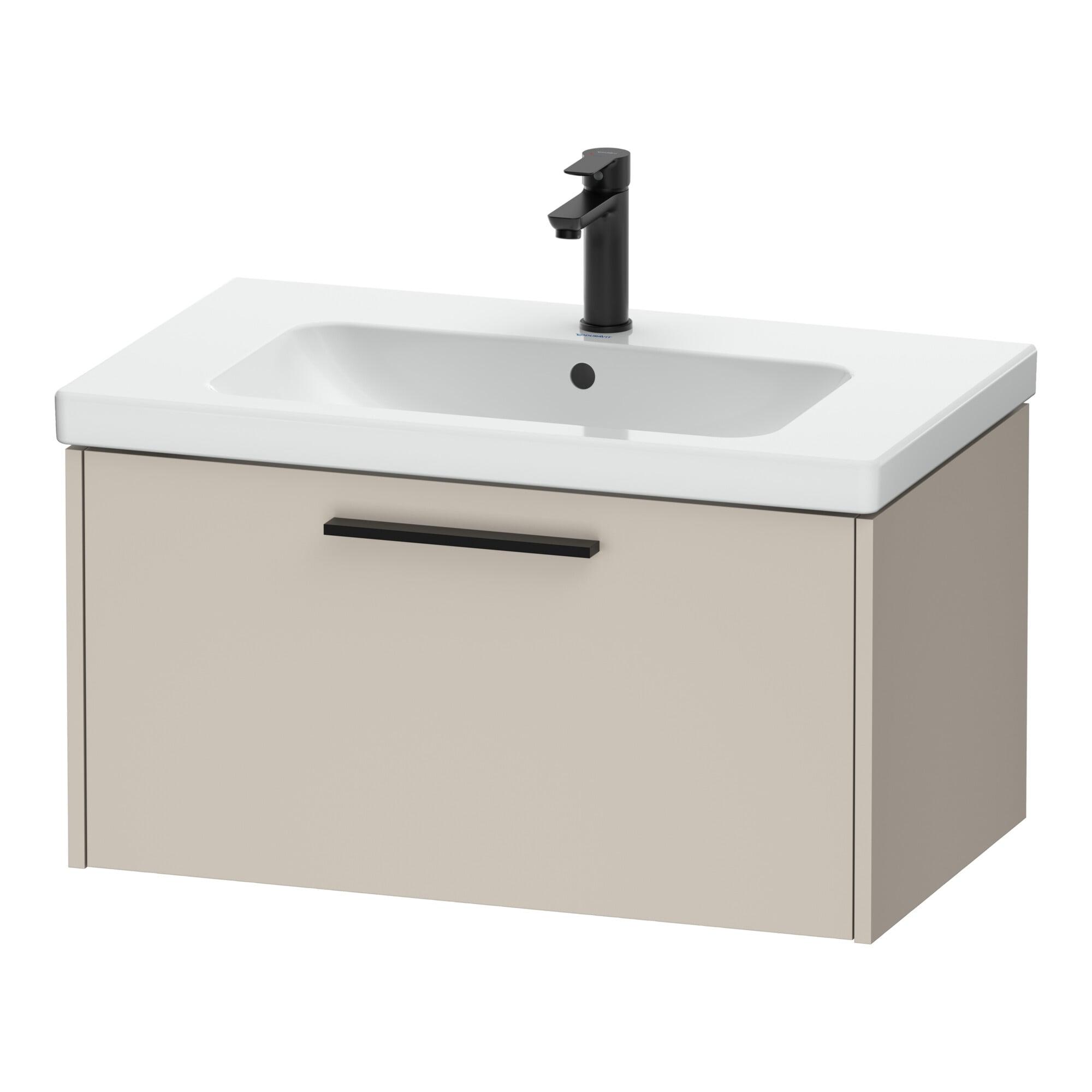 Duravit Waschtischunterschrank D-Code 78,4x40x46cm, 1 Ausz., Tau ma, Gr. sw (DC46670BD910000)