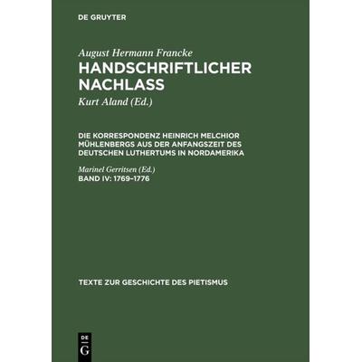 1769 –1776, Gebundene Ausgabe von Kurt Aland, De Gruyter, 978-3-11-012842-0