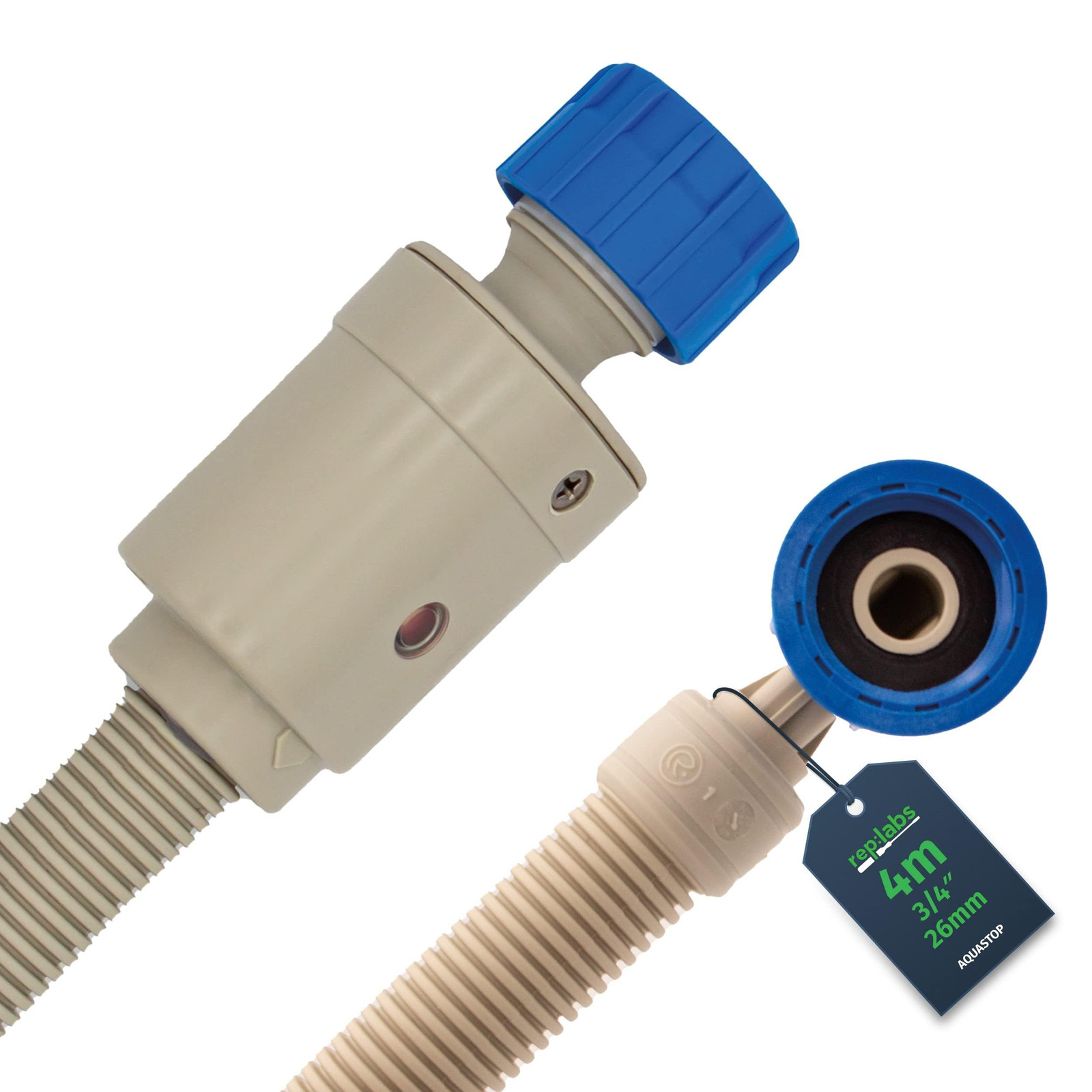 Waterstop inlaatslang voor wasmachine en vaatwasser - 4 meter