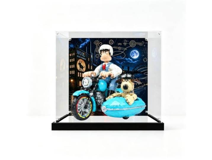 Acryl-Vitrine für LEGO 21371 Wallace & Gromit (kein Modell), Hintergrund Kristallklare Sicht. Staubfreier Schutz. Kratzfest. Verdicktes Material. Stabile Struktur. Langlebig
