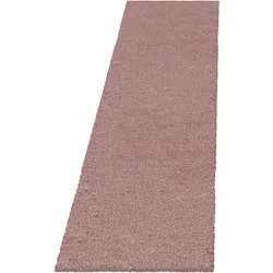 HOCHFLORTEPPICH SALZACH, einfarbig, Rosa, 80 x 250 cm