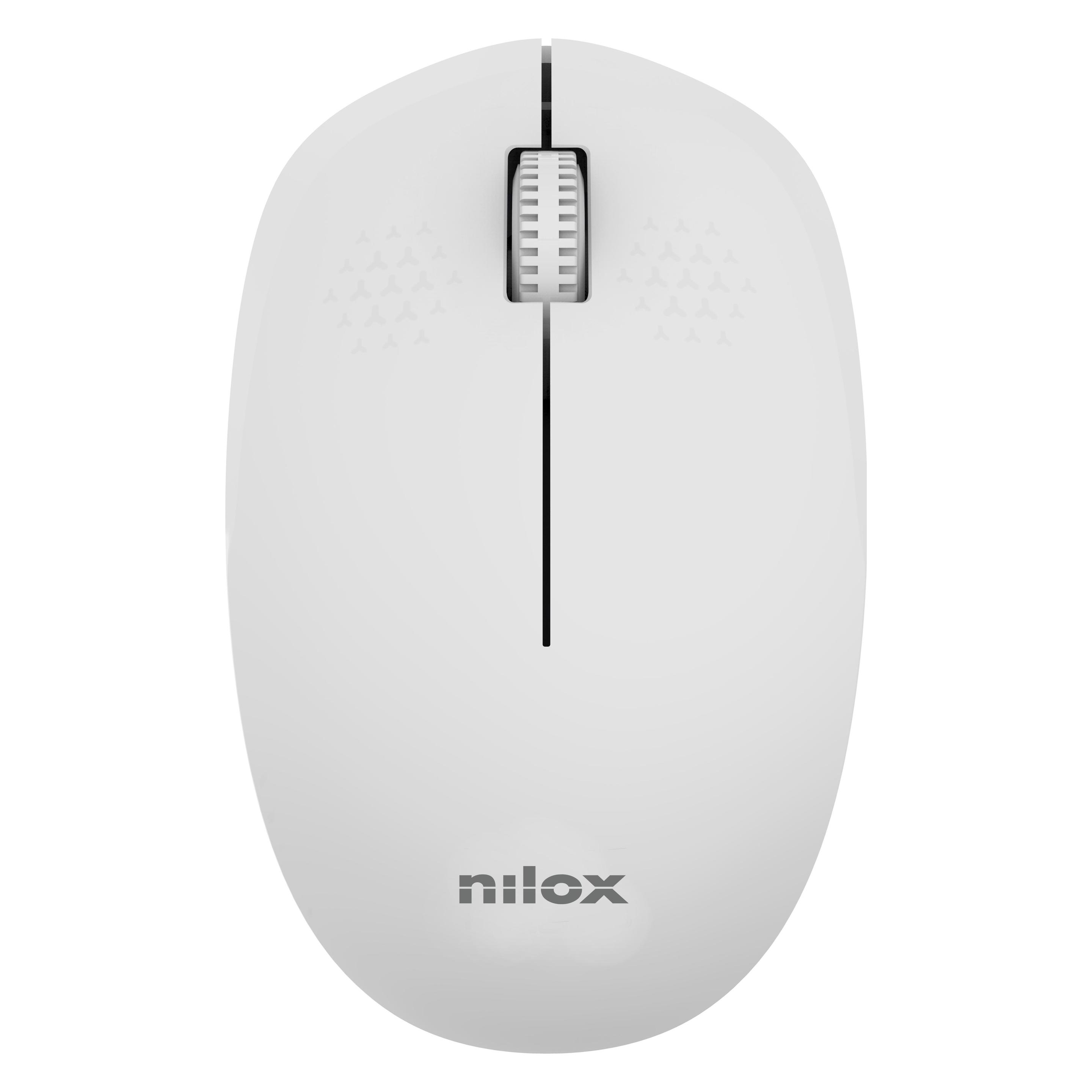 Nilox Mouse Wireless Silver (Kabellos) (NXMOWI4013)