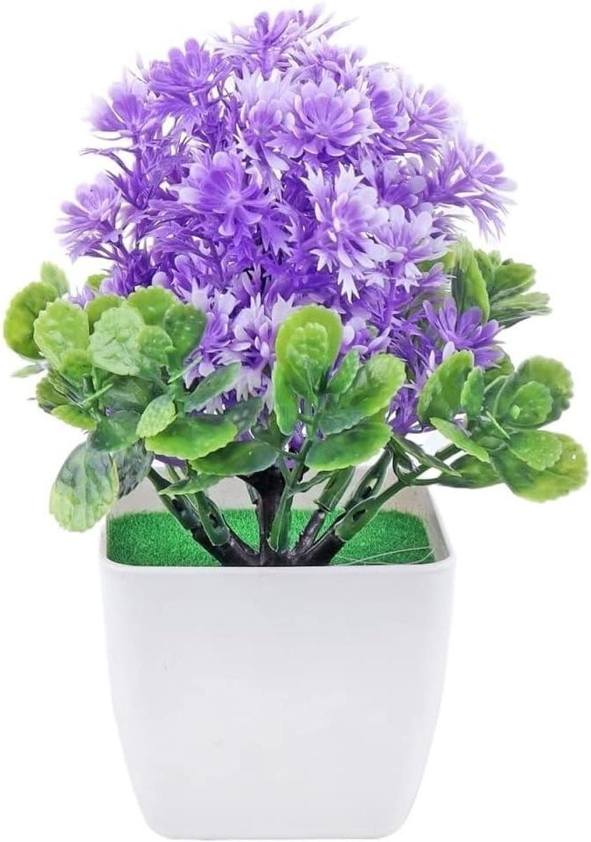 Groene Kunstplant Bonsai Mini Decoratieplant in Pot