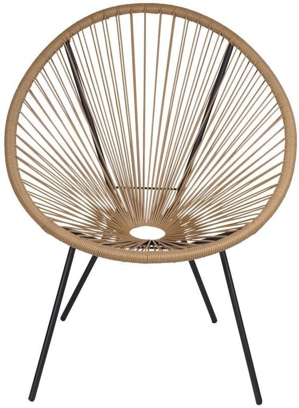 Stuhl "Arti Casa Woven Drahtstuhl", braun (braun, schwarz), Metall, Stühle, Stuhl braun, schwarz Einheitsgröße