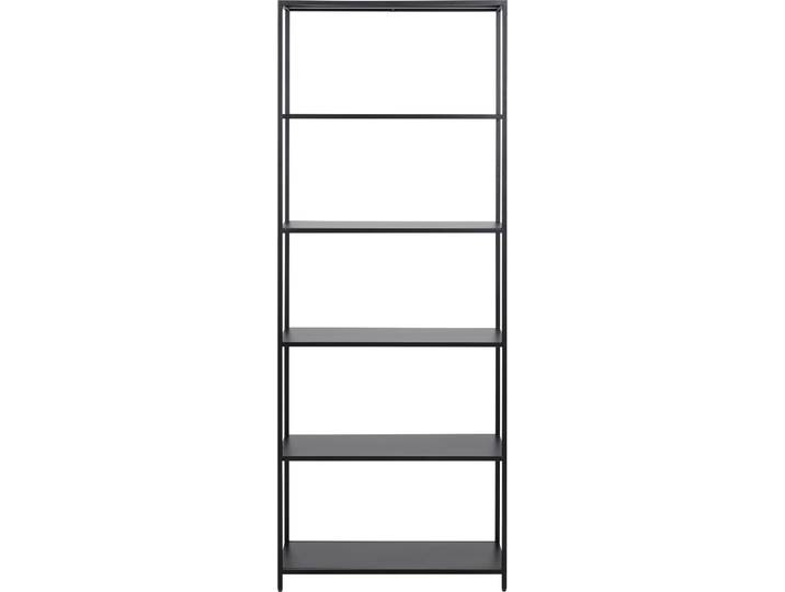 Bücherregal ACTONA GROUP New York , schwarz, B:70cm H:185cm T:30cm, Metall, Regale, Bücherregal, Regal, aus einem Metallgestell in gradliniger Optik, Höhe 185 cm