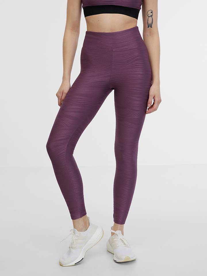 orsay Trainingsleggings in Pflaume - L