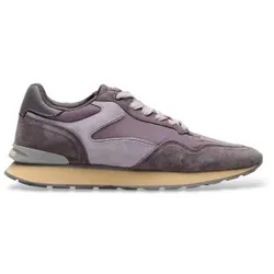 HOFF für Herren. 22602416 City Retro Flieder Leder Turnschuhe (41), Wohnung, Wildleder, Schnürsenkel, Lässig