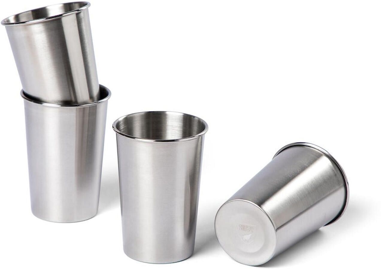 Orrefors Hunting 411259 4-Pack Steel Mugs Steel One Size