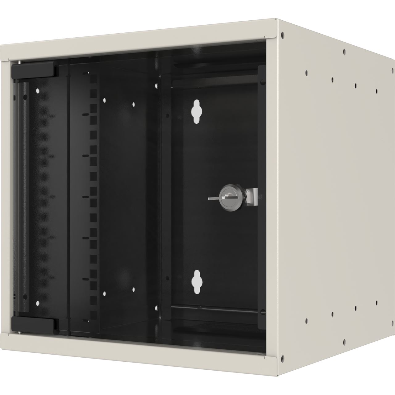EFB Elektronik 25,4cm 10Zoll 9HE Wandgehäuse Tiefe 300 mm 1-teilig vormontiert RAL9010