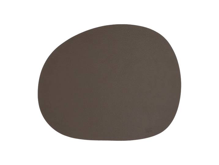 Aida Raw placemat leer Brown buffalo (bruin)