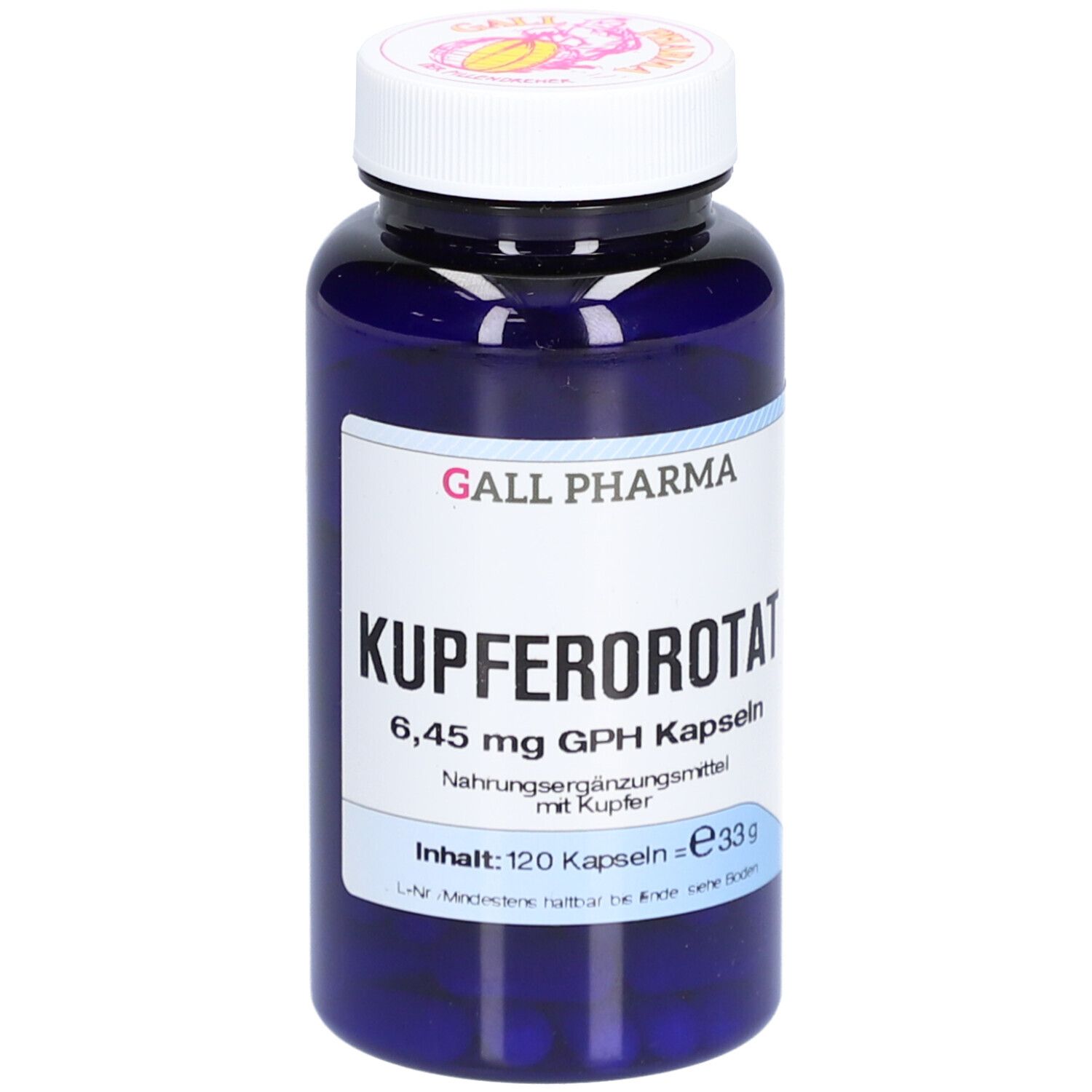 Kupferorotat 6,45 mg GPH Kapseln 120 St
