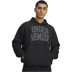 UNDER ARMOUR Rival Lightweight Graphic Kapuzenjacke Herren 001 - black/black L