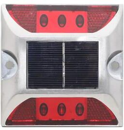 Inspire Select LED Solar Ground Marker Light Waterproof Cast Aluminum Driveway, Pathway & Garden Landscape Safety Light red Light