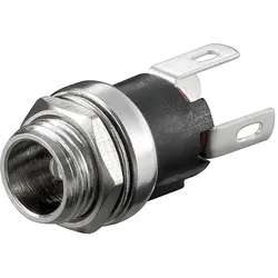 DC-Einbaubuchse für Hohlstecker 5,5x2,1mm - Lötanschluss