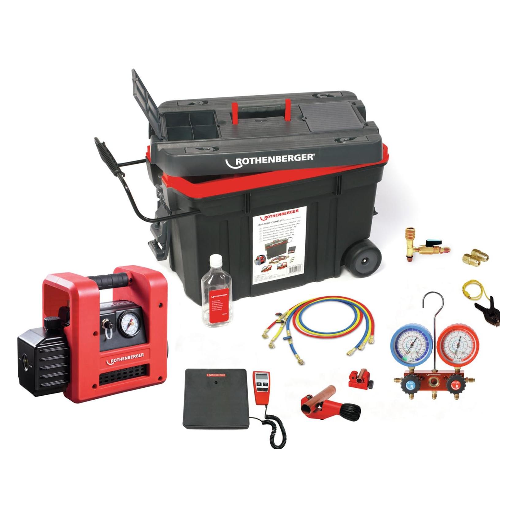 Rothenberger Kälte/Klima-Komplettset ROCADDY 120 R32 ANALOG bis 1 3/8 " 6-35 mm 230 / 50 V / Hz (370 mm) (1000002560)