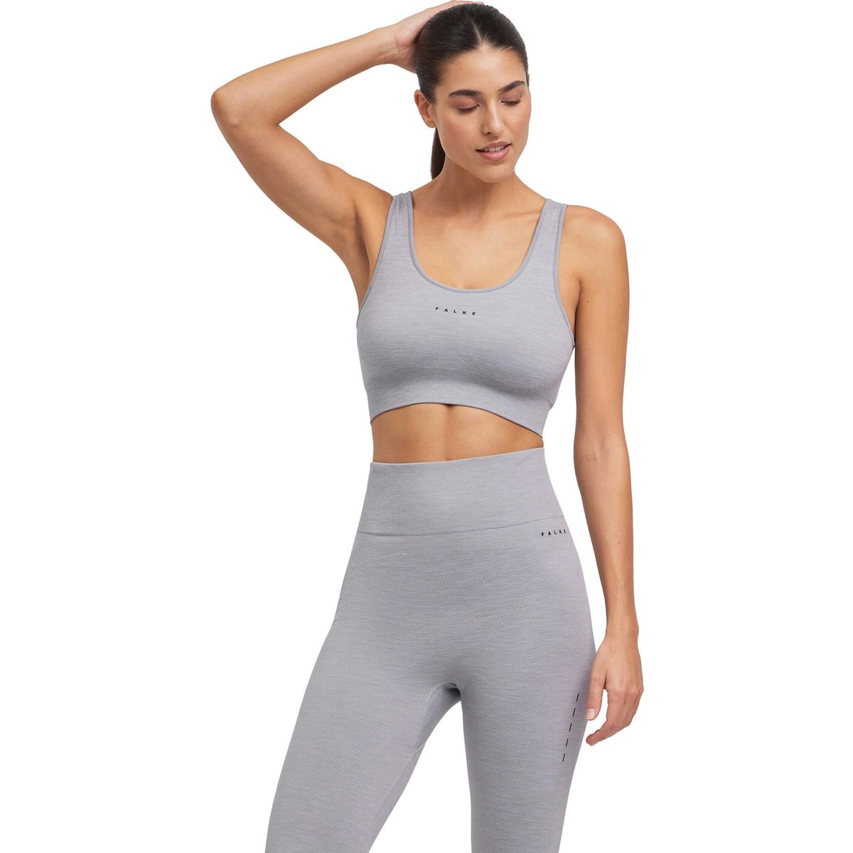 Falke Damen Training Sport-bh grey-heather (3757) XL 37295-3757-XL