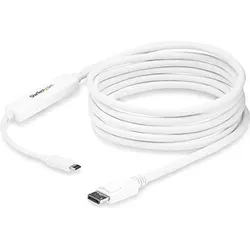 StarTech USB Typ C — DisplayPort (3 m), Videokabel, Weiss