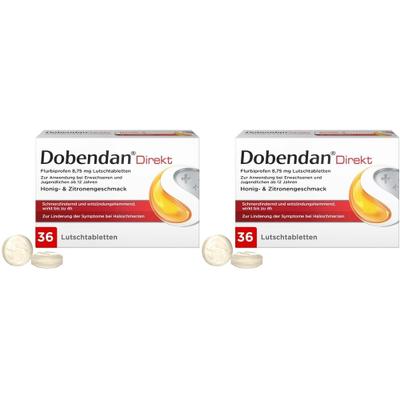 Dobendan Direkt Flurbiprofen 8,75 mg Lutschtabl. 2x 2x36 St Lutschtabletten