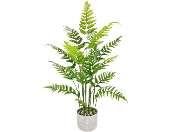 Kunstpflanze I.GE.A. Künstlicher Waldfarn im Topf Farn Kunstfarn Farnbusch Waldpflanze , grün, B:40cm H:90cm L:40cm, Kunststoff, Kunstpflanzen, Kunstpflanze, Zimmerpflanze Pflanze Grünpflanze Dekofarn Strauch Dekopflanze