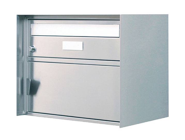 Huber Briefkasten Gandria Edelstahl 31 × 41.5 × 30.3 cm