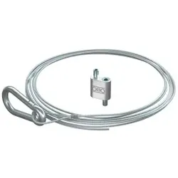 OBO 1450826 Tragseil mit Karabiner 2x2000mm, St, G