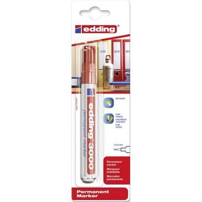 edding Permanentmarker 3000 rot 1,5-3mm