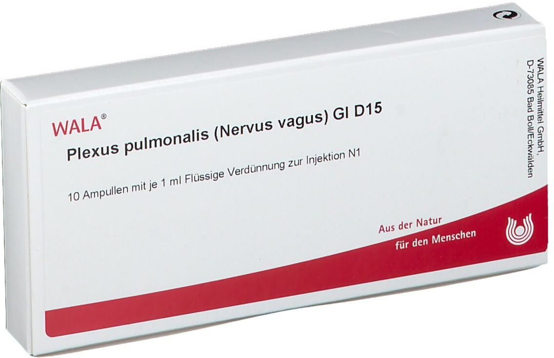 WALA Plexus Pulmonalis Nervus vagus GL D 15 Ampullen 10x1 ml