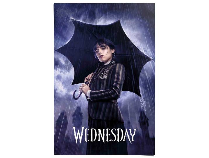 Poster REINDERS Wednesday , lila (farbe bild(er): lila), B:61cm H:91,5cm T:0,1cm, Papier, Bilder, Poster