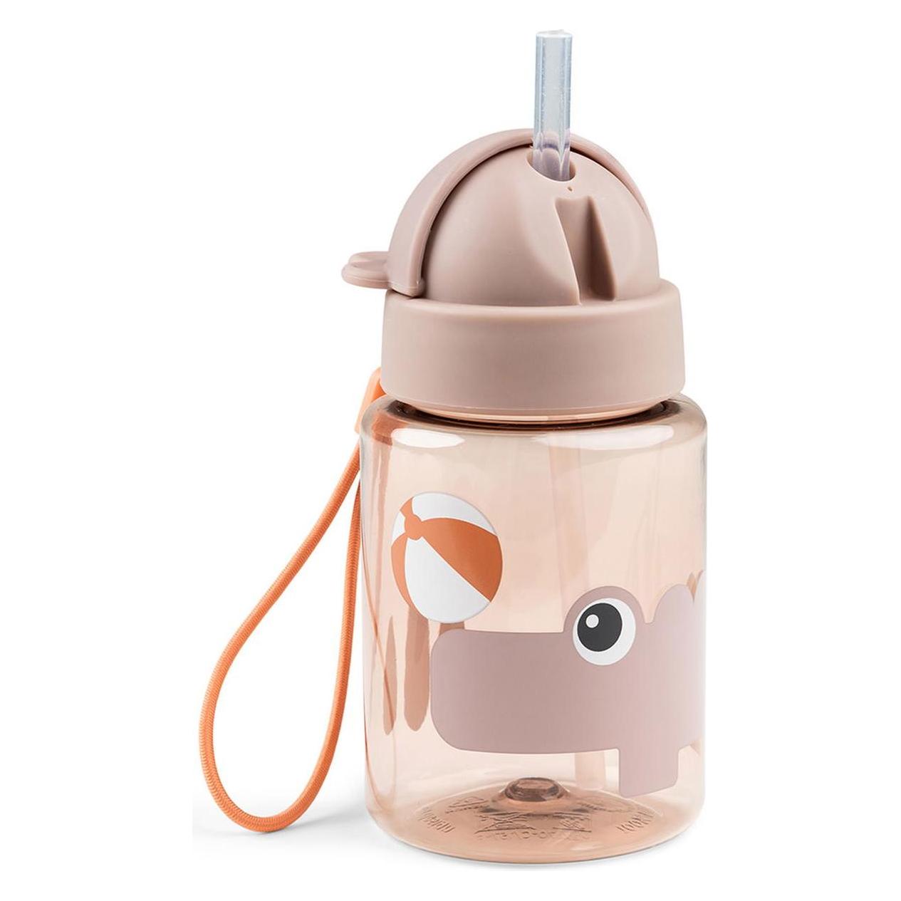 Done by Deer Trinkflasche mit Strohhalm Playground rosa (0.28 l) (1046801)