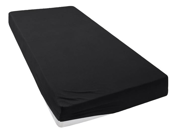 Spannbettlaken GOODPRODUCT Desner , schwarz, B:140cm L:200cm, Microfaser, Obermaterial: 100% Polyester, Bettlaken, Spannbettlaken, Mikrofaser, für Matratzen bis 20cm Höhe, 100% Polyester, Bettlaken