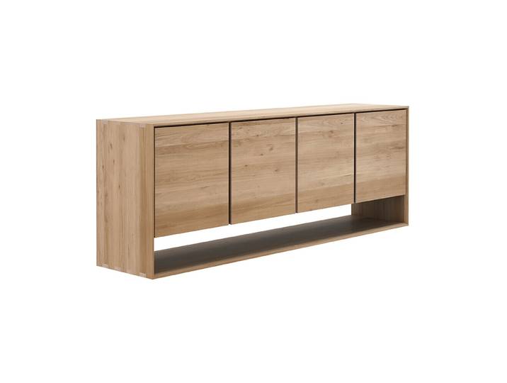 ETHNICRAFT buffet NORDIC avec 4 portes (Naturel - chêne)