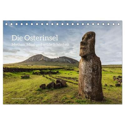Die Osterinsel – Mythen, Moai und wilde Schönheit (Tischkalender 2027 DIN A5 quer), CALVENDO Monatskalender
