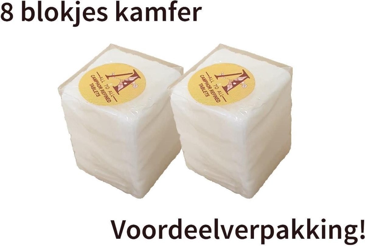 All to All Kamfer Tabletten - Camphor Refined Tablets - 8 stuks