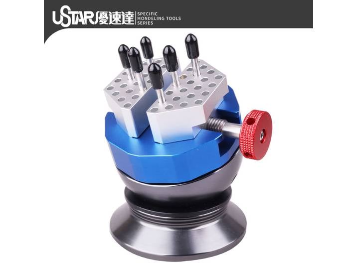 USTAR Étau sphérique omnidirectionnel à modélisation 360 ° Rotation libre pour la fabrication de modèles Gundam, outils de modélisation de loisirs, accessoire de bricolage