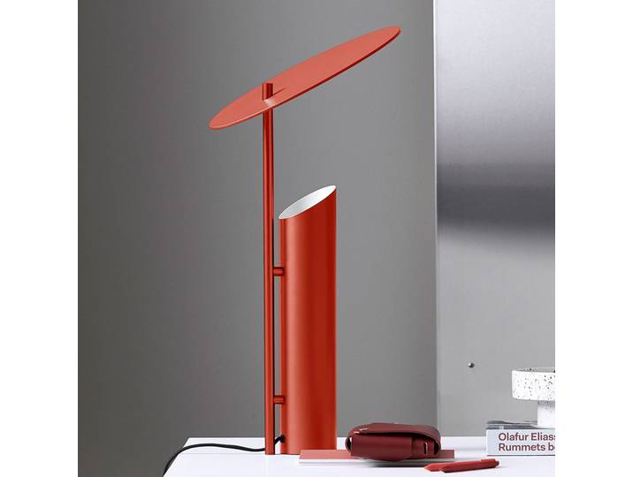 Reflect Tischleuchte Matt Red - Verpan - Wohnzimmer - Design - Metall - Einflammig
