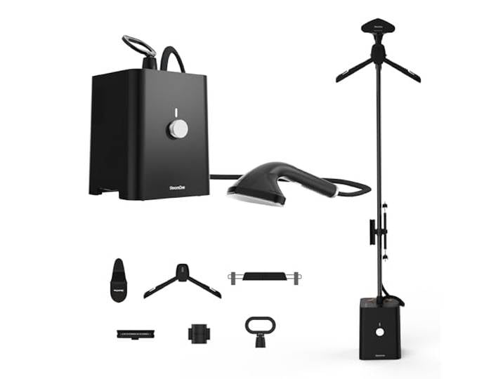 SteamOne SteamCube Steamer Pro Fer à Repasser Noir 2900W - 10 Bars SteamCube Steamer Professionnel\, 2900W\, 10 Bars\, 125g/min\, Vertical et Horizontal\, Réservoir 2\,5L\, 90min\, EUST01