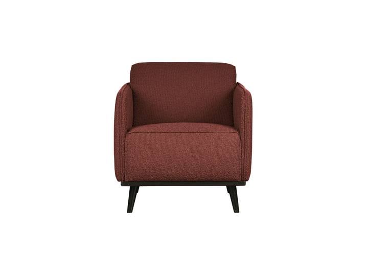 Fauteuil en bouclé marron châtain STATEMENT