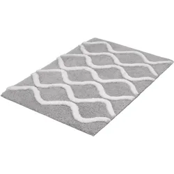 Badteppich PIANA (LBH 120x70x2,30 cm) - grau - LBH 120x70x2,30 cm