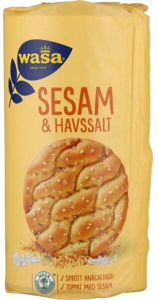 Wasa Runda Sesam Og Havsalt Knækbrød, 290 G