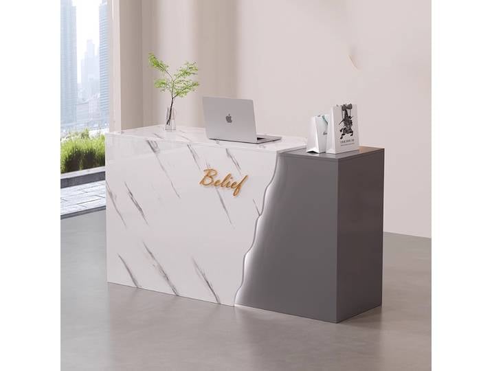 Salon de coiffure bureau bureaux de réception beauté décorations modernes affichage hôtel réception comptoir Simple moderne mobilier de bureau