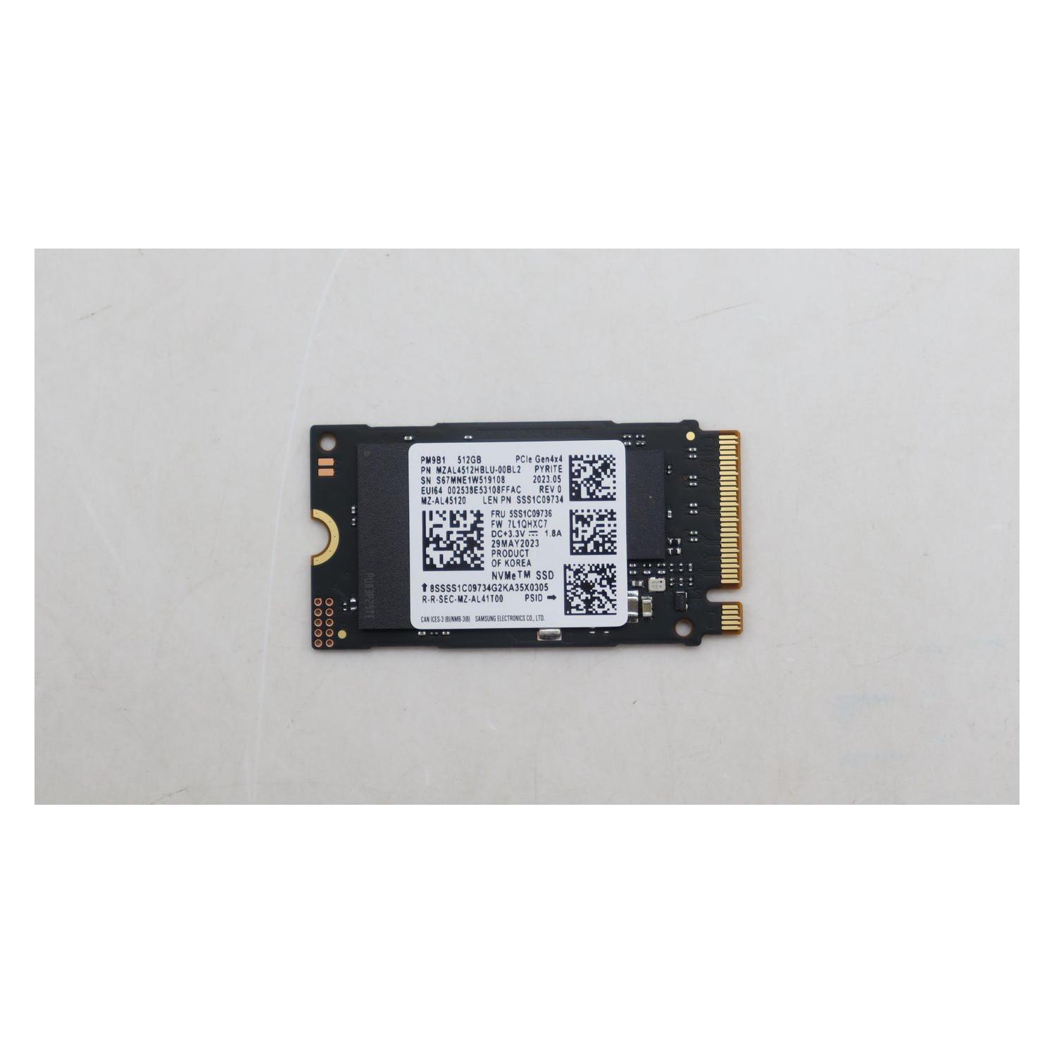 Lenovo SSD SAM PM9B1 512G 2242 PCIe (512 GB, M.2 2242) (5SS1C09736)