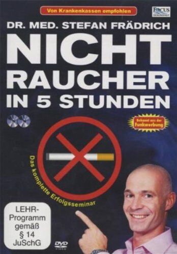 Stefan Frädrich - Nichtraucher in 5 Stunden (2 DVDs, neue Version) - Preis vom 09.10.2026 07:28:09 h