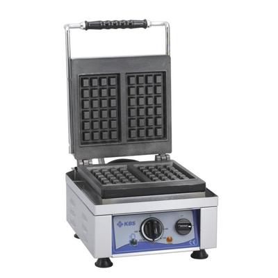 KBS Gastrotechnik KBS Waffeleisen mit wechselbarer Backplatte für 2x Waffeln 10,2x16,4x2,6cm 230V