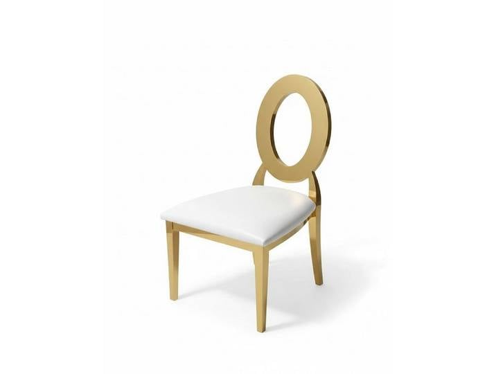 Xlmoebel Stuhl Gold-Weißer Luxuriöser Stuhl Designer Esszimmer Sofort (1 St), Made in Europa