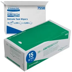 Kimberly Clark 7558 KIMTECH SCIENCE Labortücher 3000 Stück Präzisionstücher, 2 Lagig, 15 Boxen x 200 Tücher